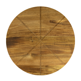 HORECANO wooden pizza board Ø50 cm, acacia, 8 slices