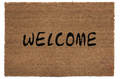 WELCOME coir doormat 40×60 cm, beige